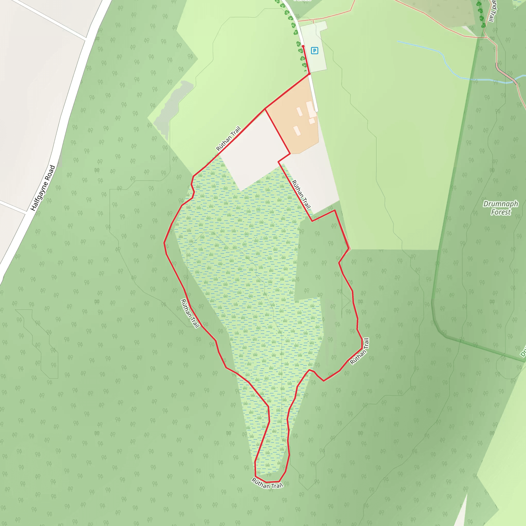 Drumnaph Loch Bran Trail mobile static map