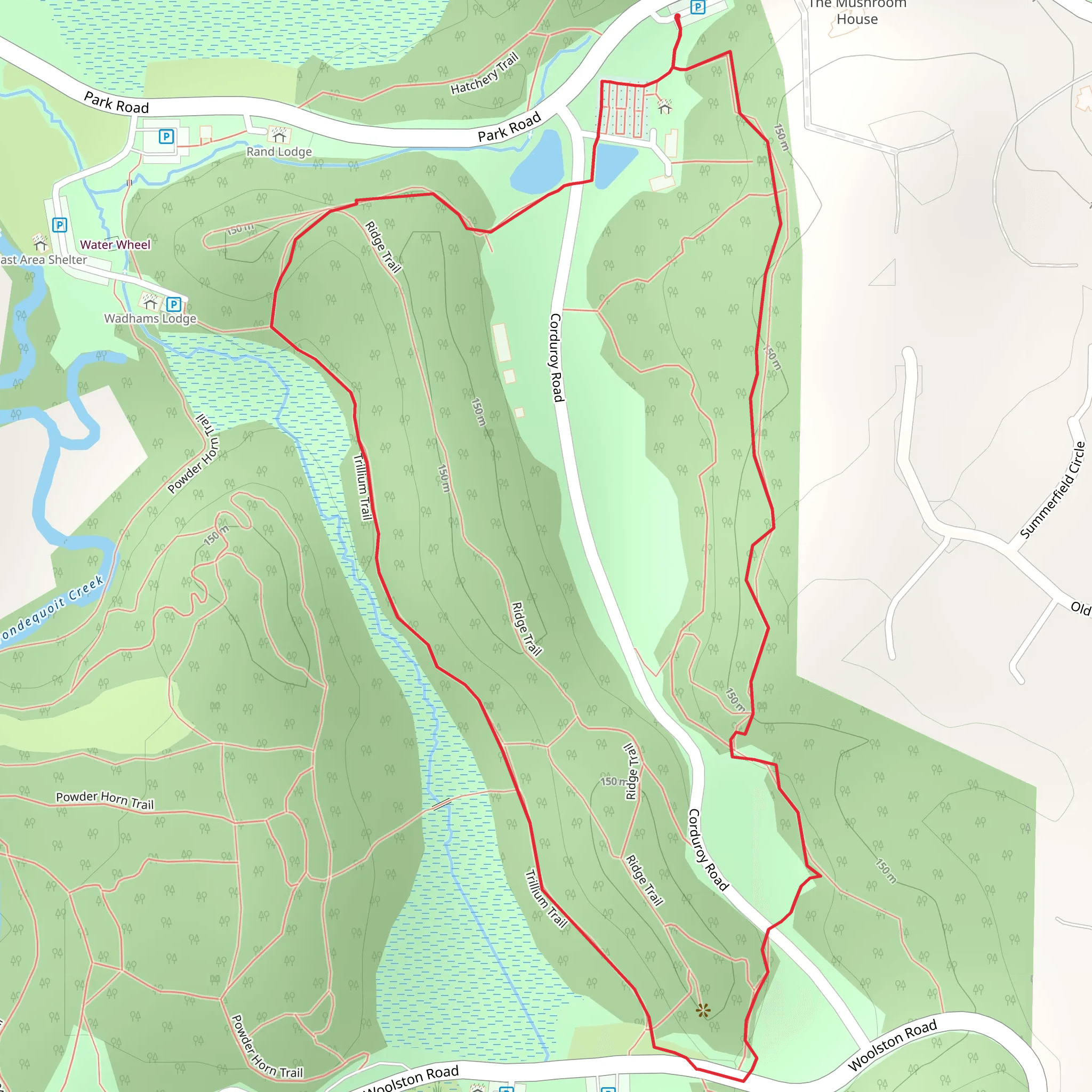 Trillium Trail Loop mobile static map