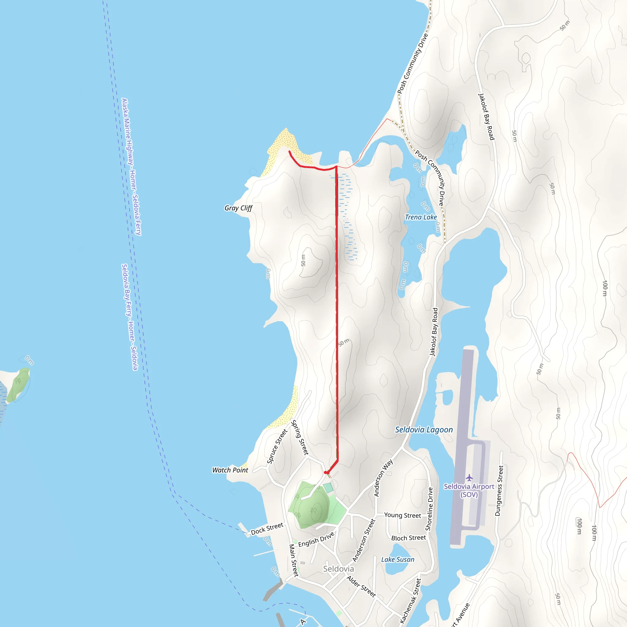 Otterbahn Trail mobile static map