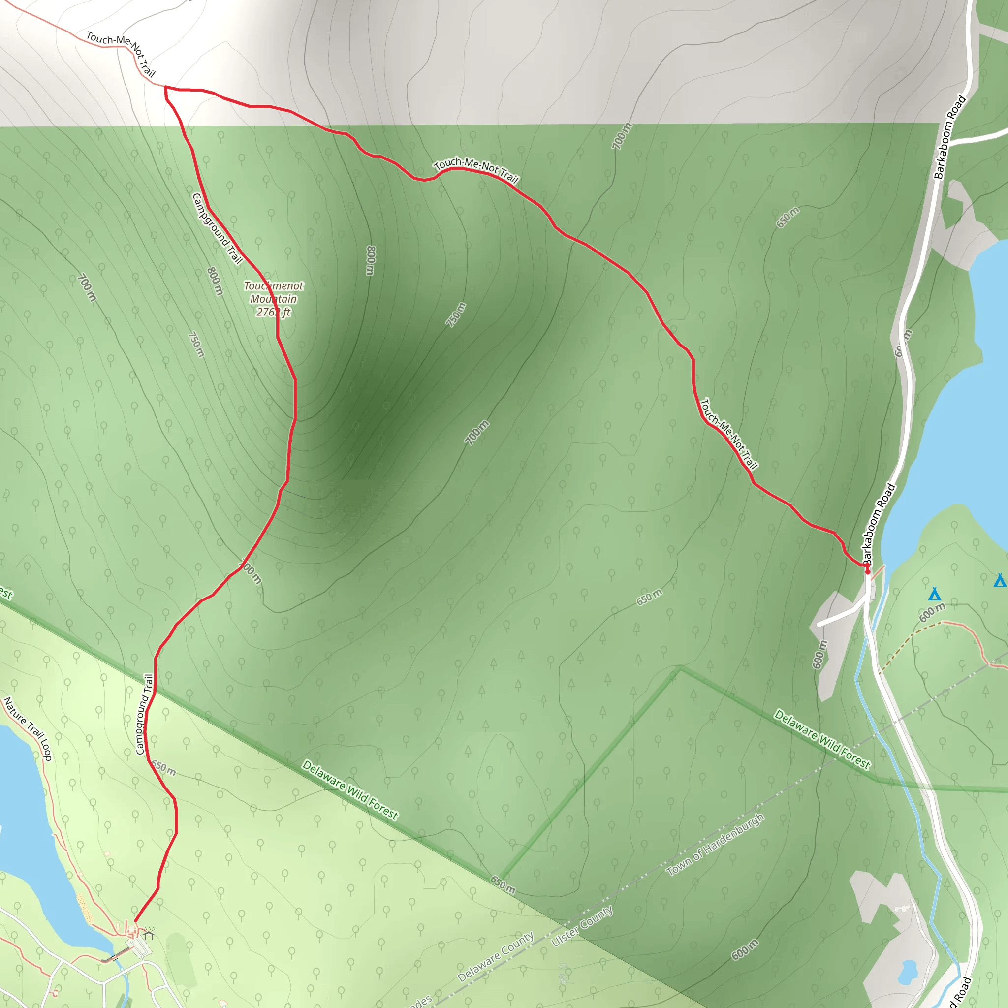 Touchmenot Mountain mobile static map