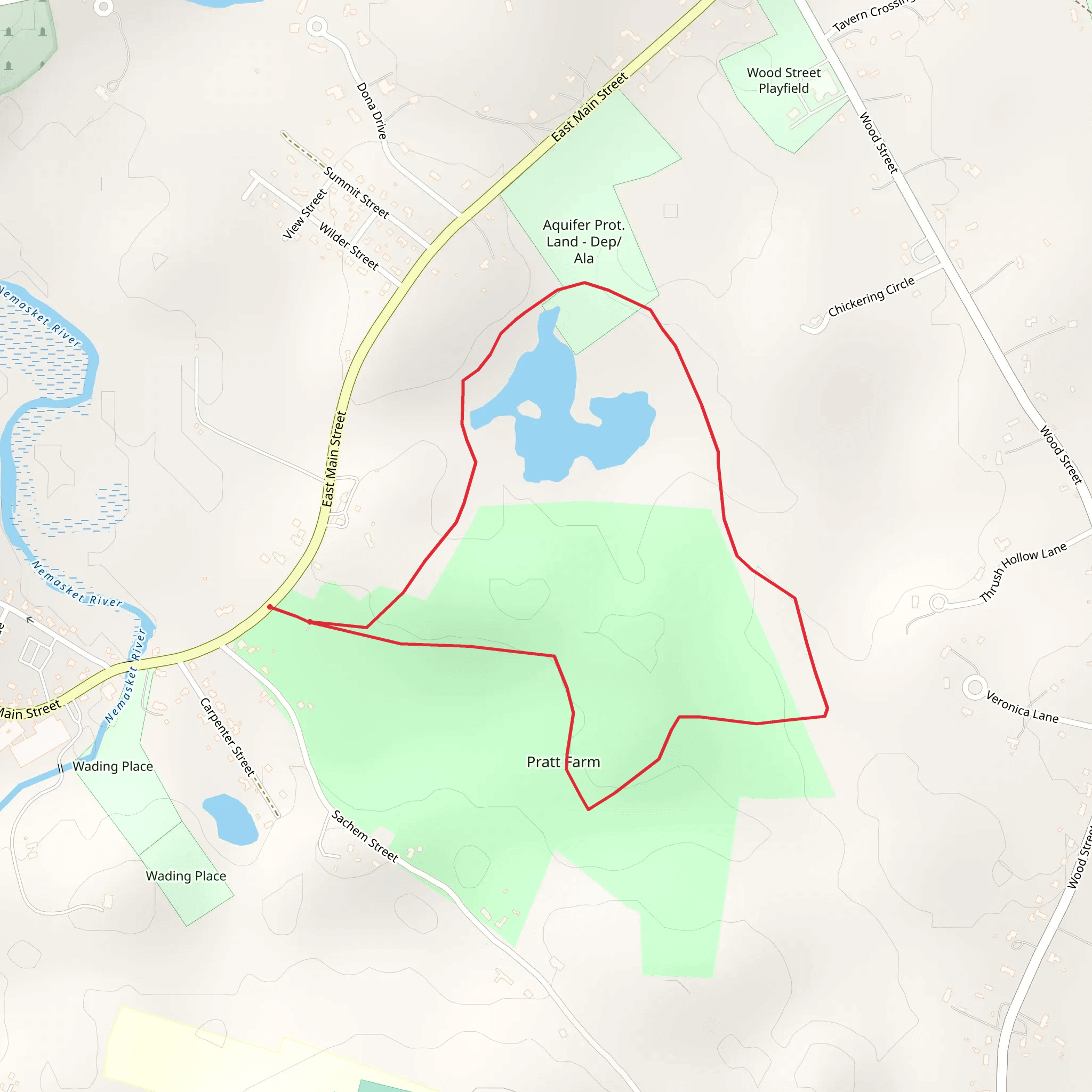 Pratt Farm Loop Trail mobile static map