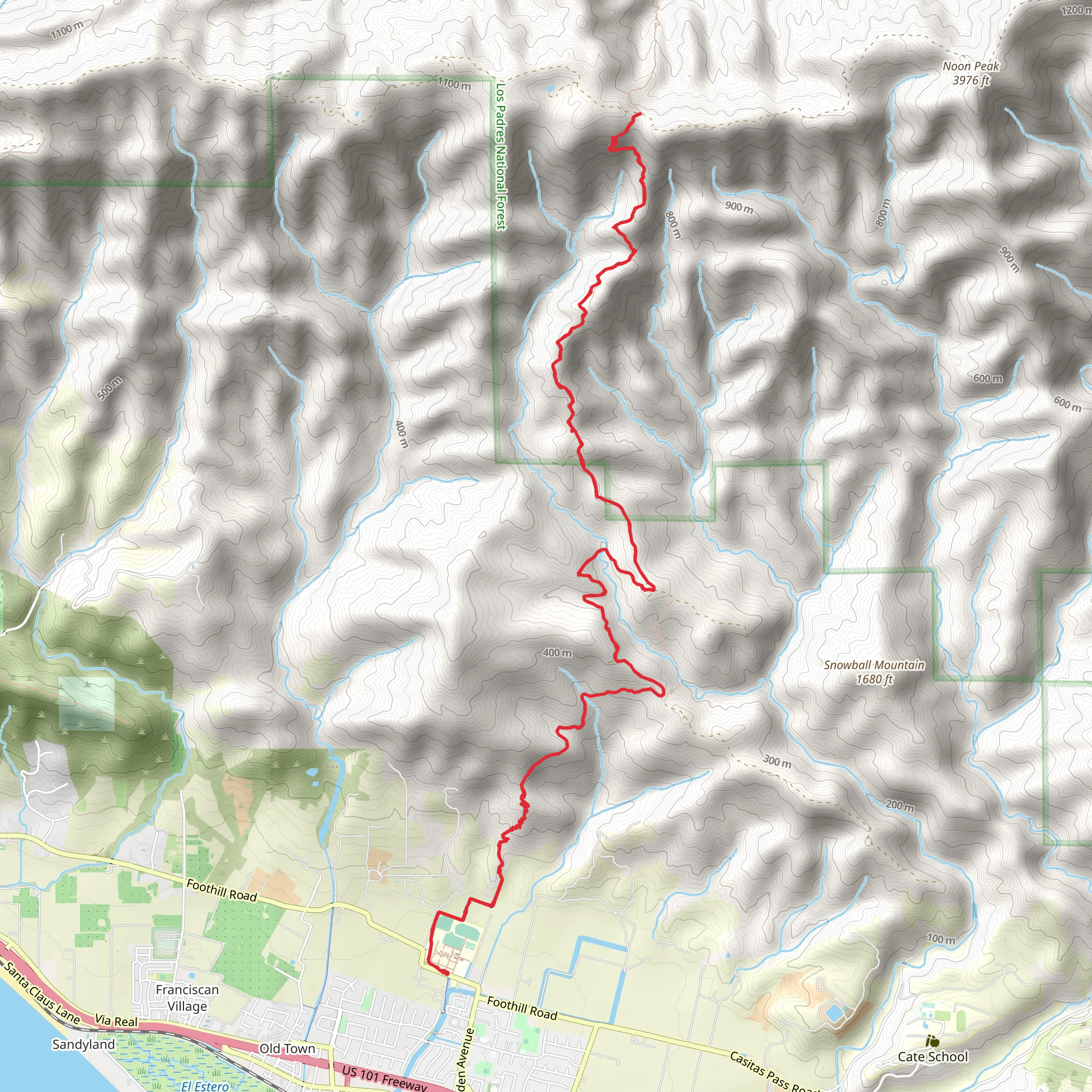 Franklin Trail mobile static map