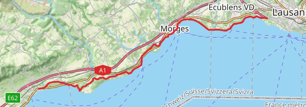 Camino Basel-Geneva via Biel stage 7 Map