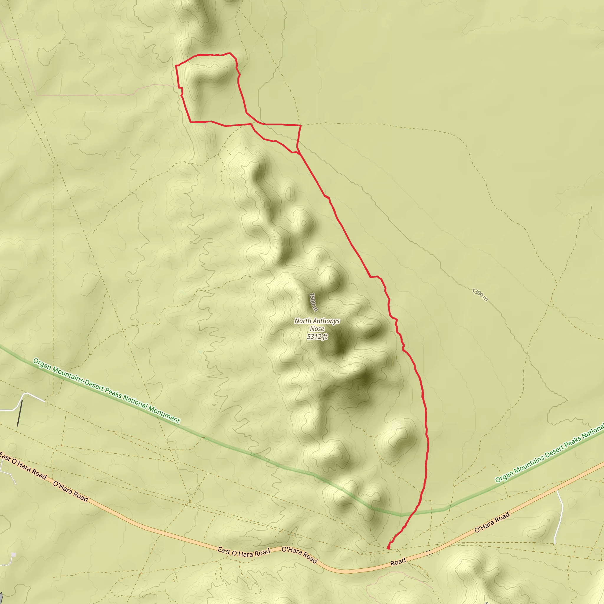 Sierra Vista - Webb Gap mobile static map