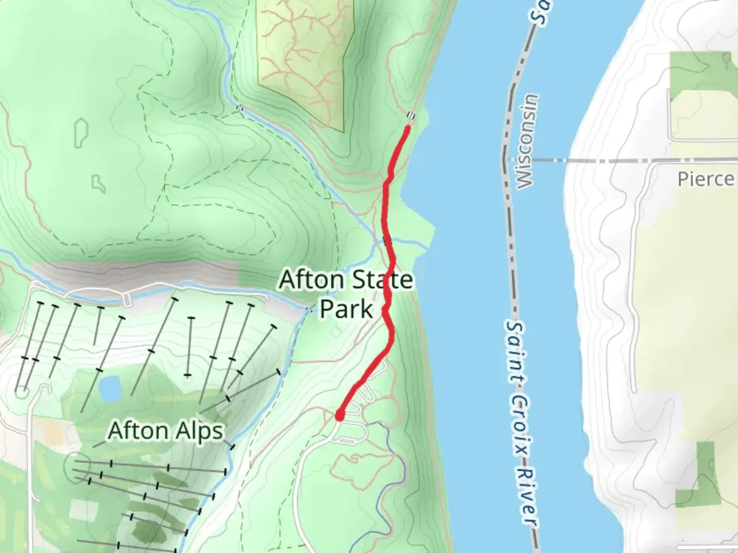 An image depicting the trail Trout Brook Out and Back and its surrounding area.