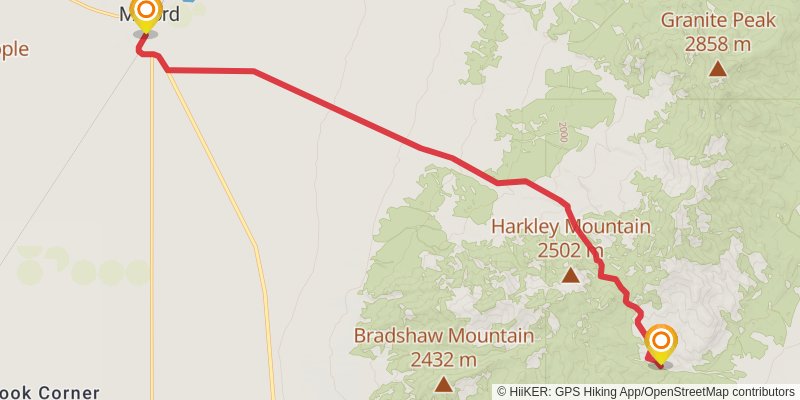 American Discovery Trail - Utah stage 43 Map