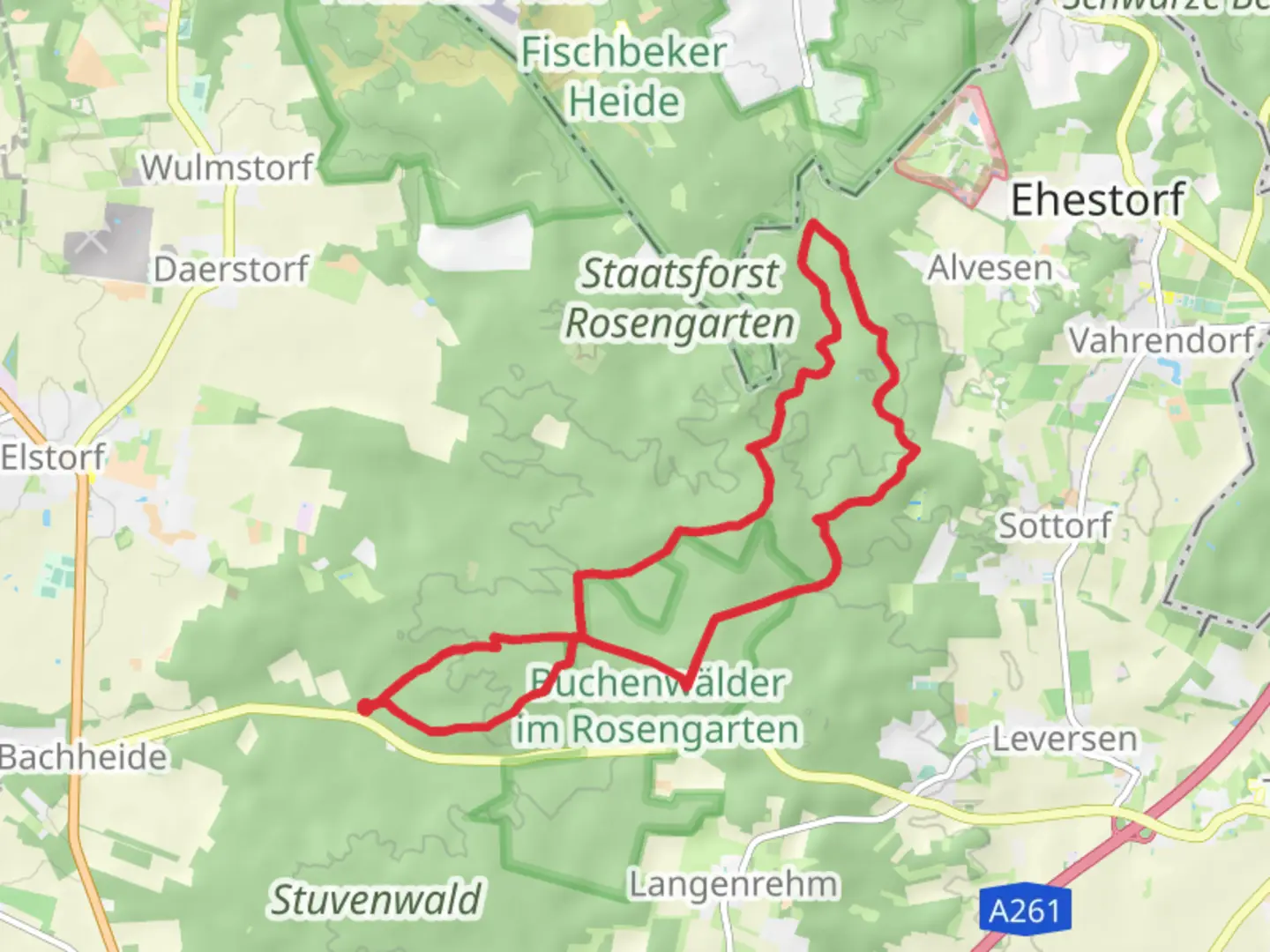 An image depicting the trail Wander Tour Schwarze Berge and its surrounding area.