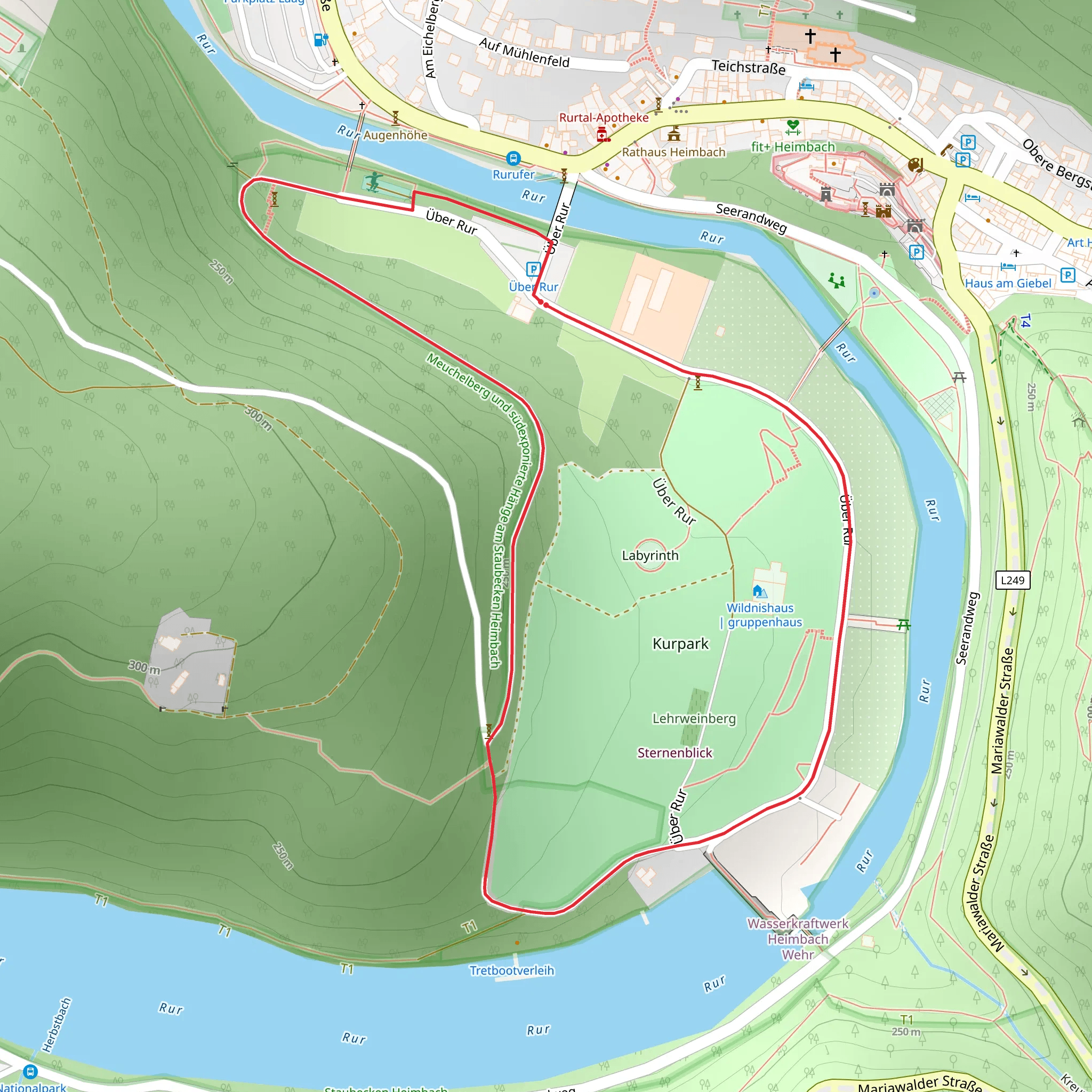 Klosterrunde and Meuchelberg Loop mobile static map