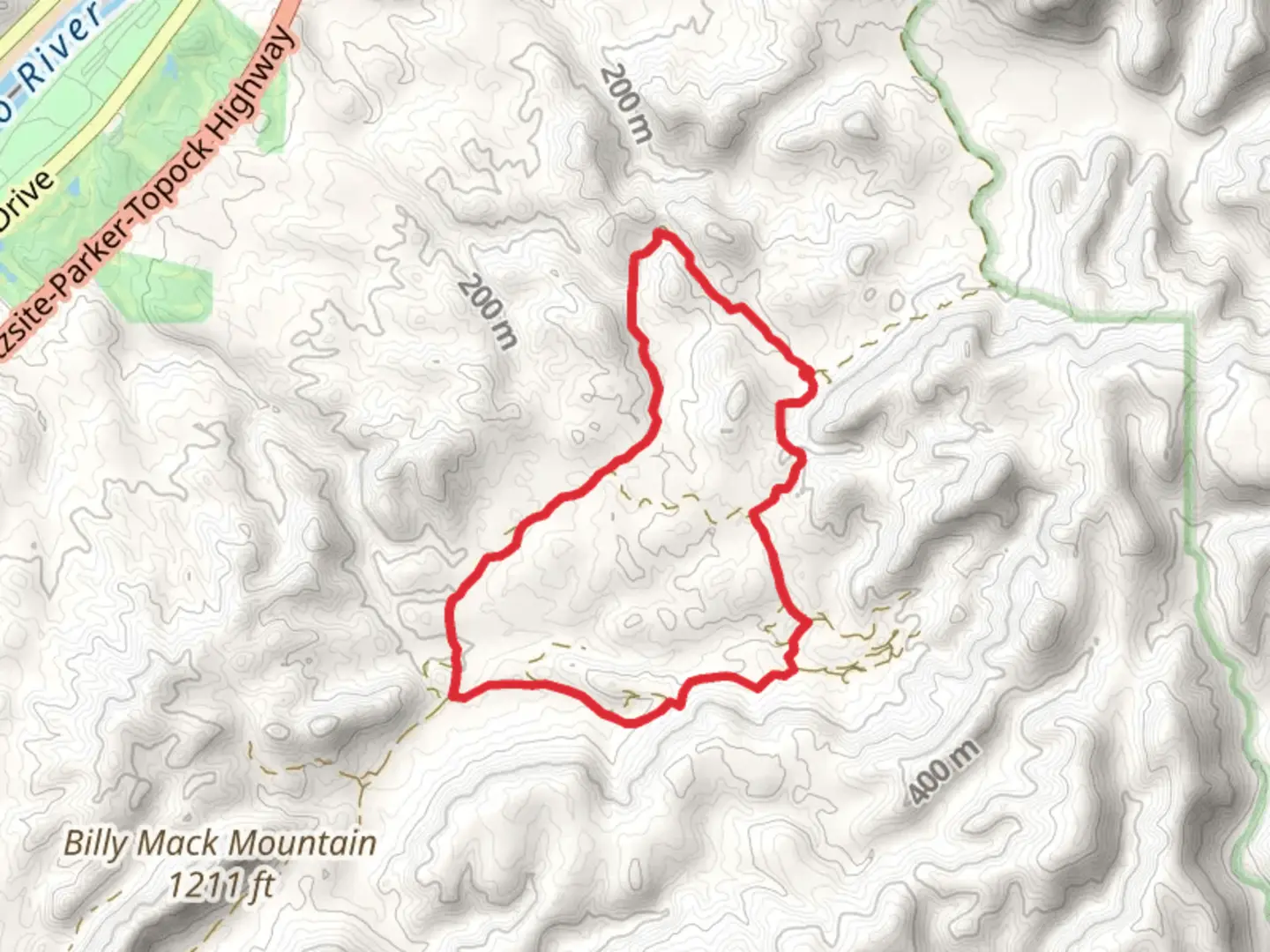 An image depicting the trail Nellie E Mine Road Loop and its surrounding area.