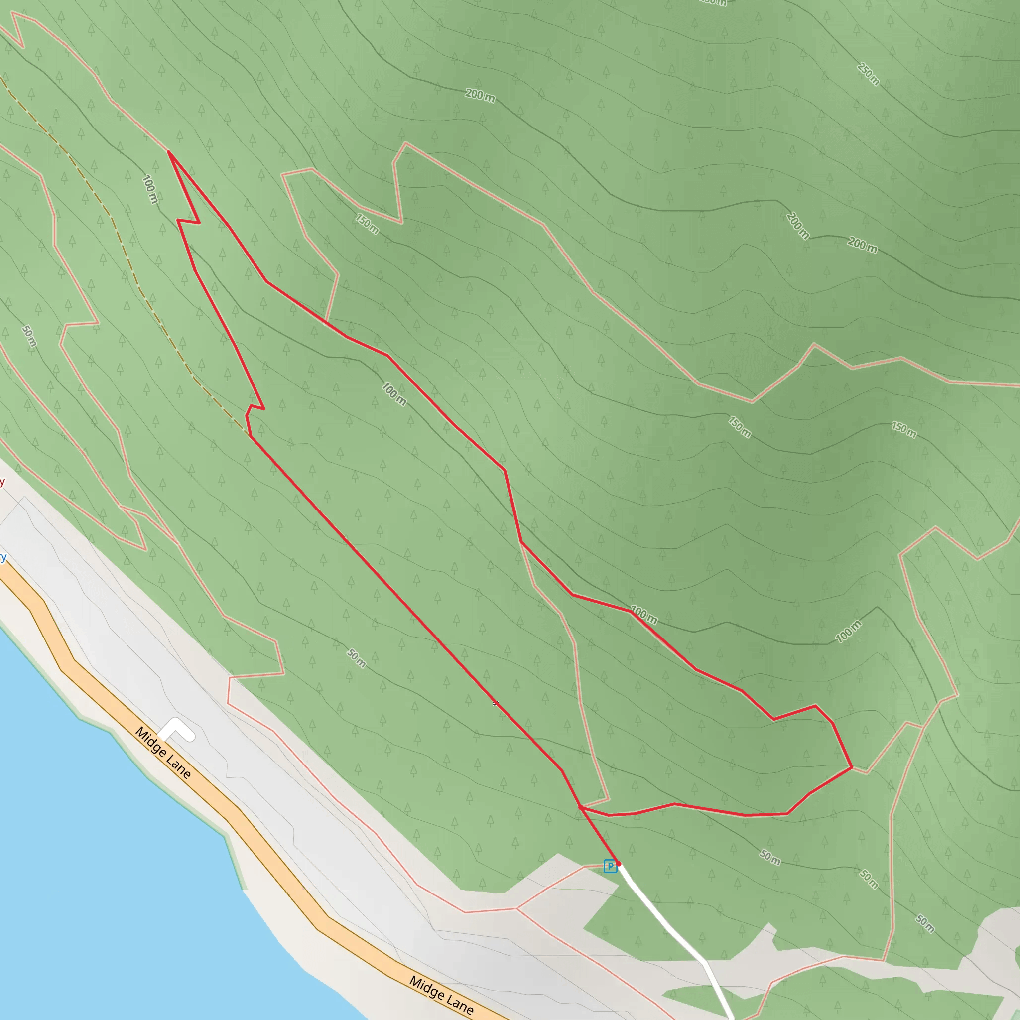 Conifer Loop Trail mobile static map
