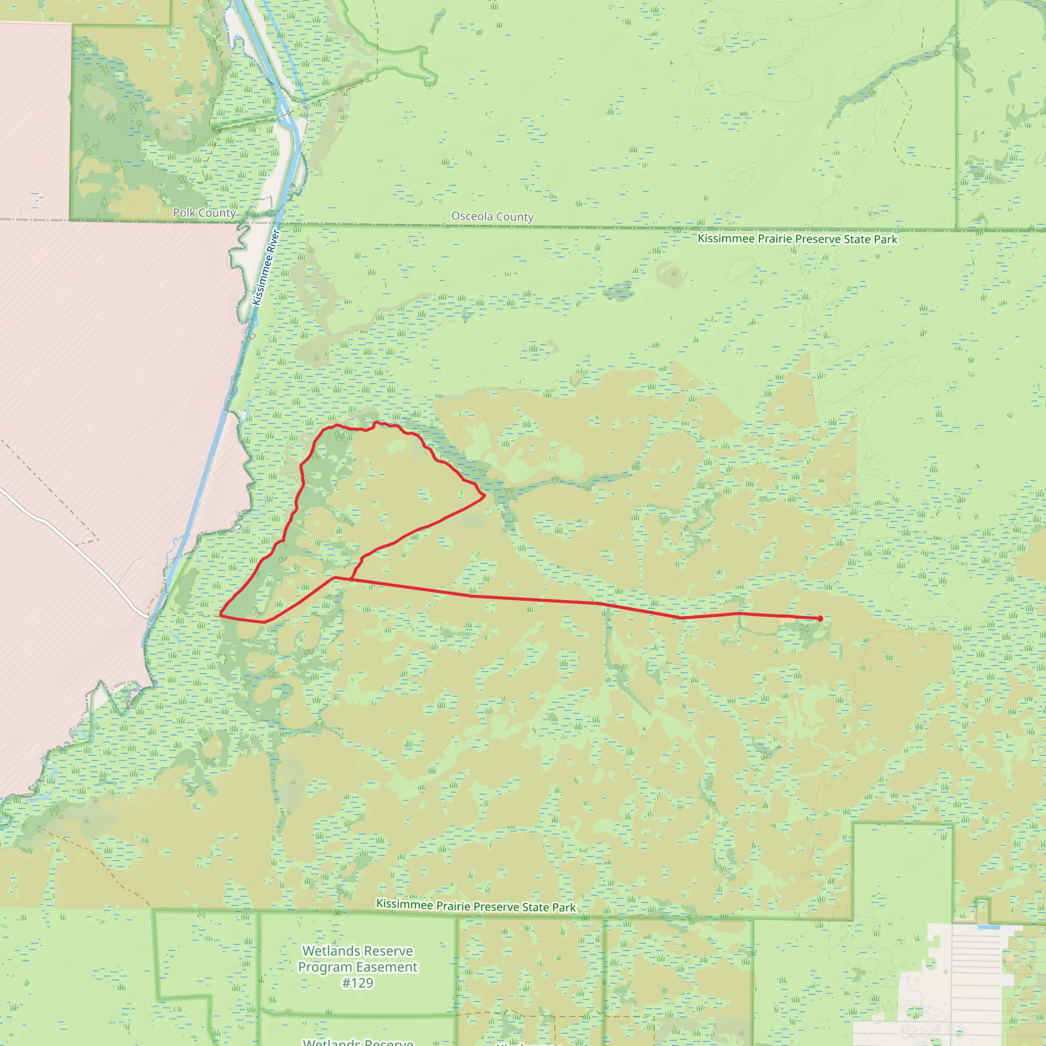 McGuire Hammock Trail and Military Trail mobile static map