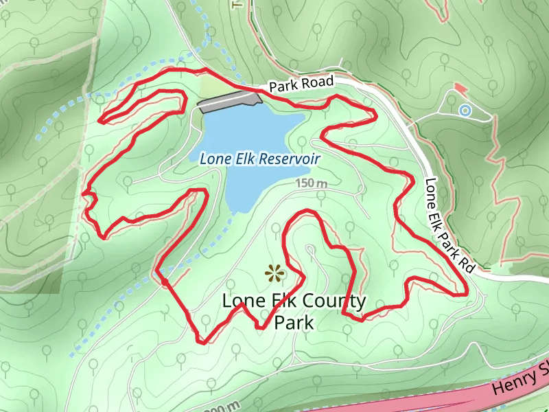 Lone Elk Reservoir Loop via White Buffalo Trail