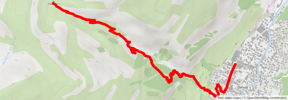 Wisshorn Trail - Nr 32 stage 2 Map