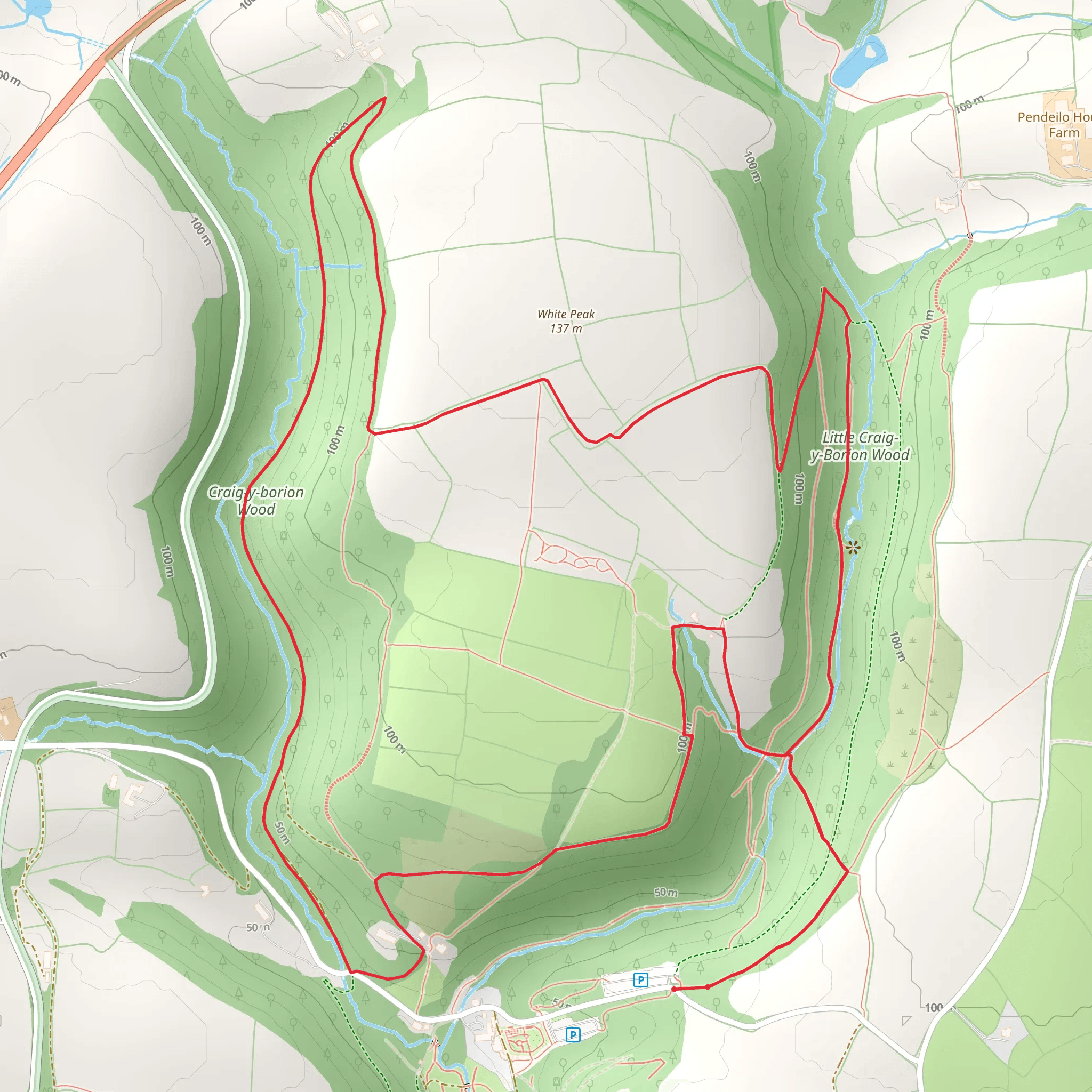 Craig-y-borion Walk mobile static map