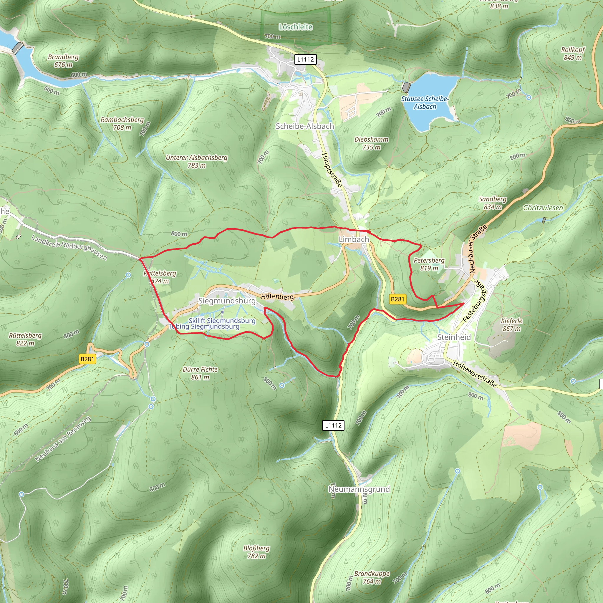 Sagen Maerchenpfad mobile static map