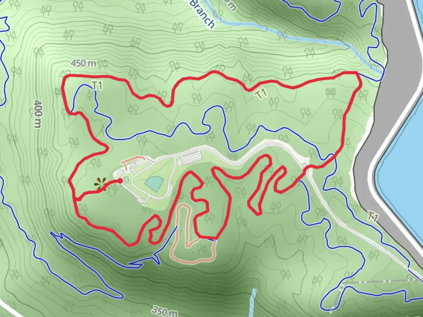 An image depicting the trail River Gorge and Laurel Point Loop Trail and its surrounding area.