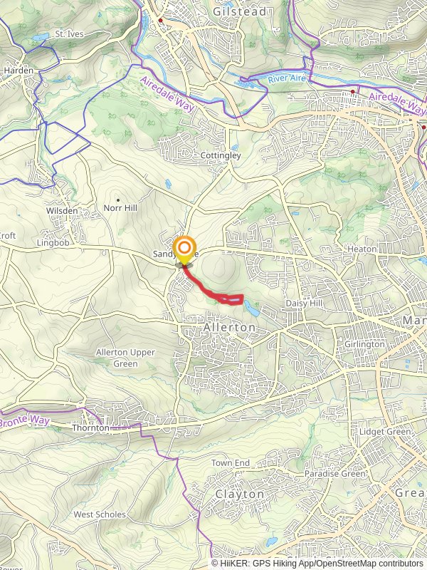 Chellow Dene Reservoir mobile static map