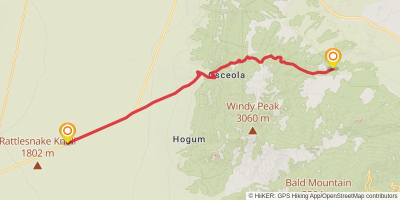 American Discovery Trail North Route stage 317 Map