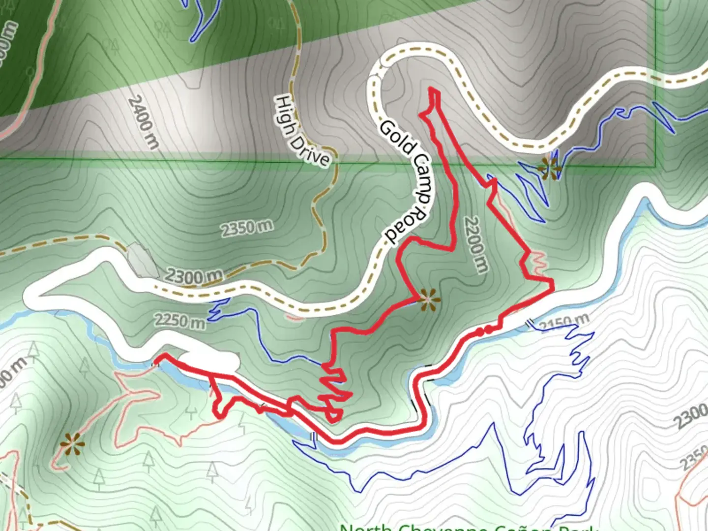 An image depicting the trail Columbine Loop Trail and its surrounding area.