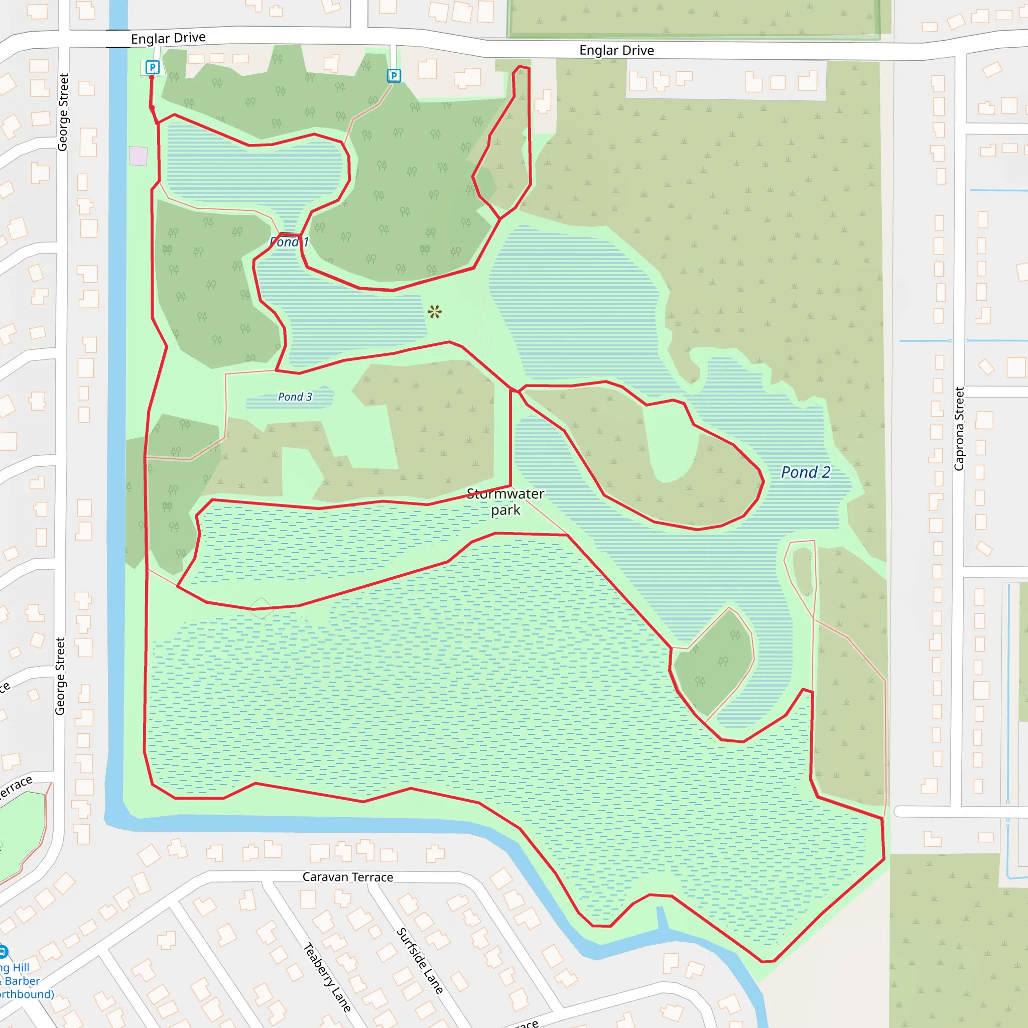 Stormwater Park Loop mobile static map