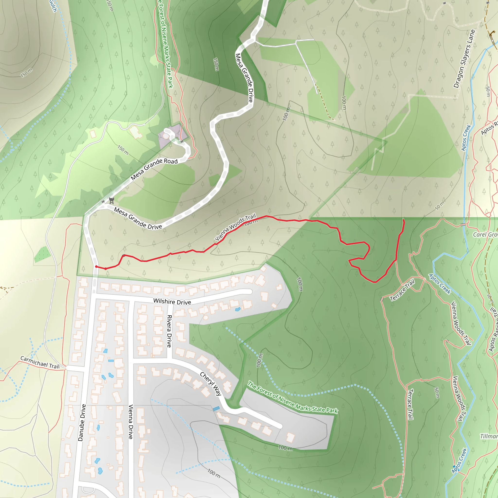 Vienna Woods Trail mobile static map