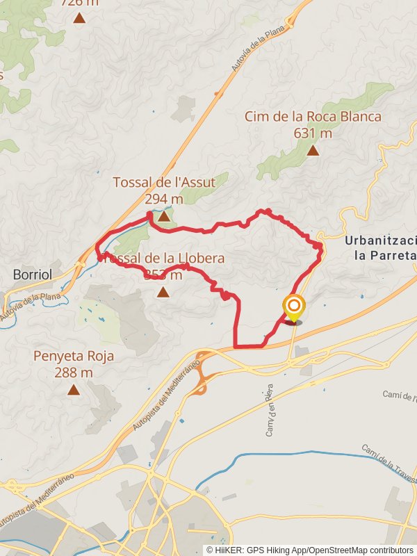 Magdalena - Font Salut - Barranc d'Olaria - Vía pecuaria - Magdalena PR CV 378 mobile static map