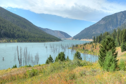 An image depicting the trail Cabin Creek Trail and its surrounding area.
