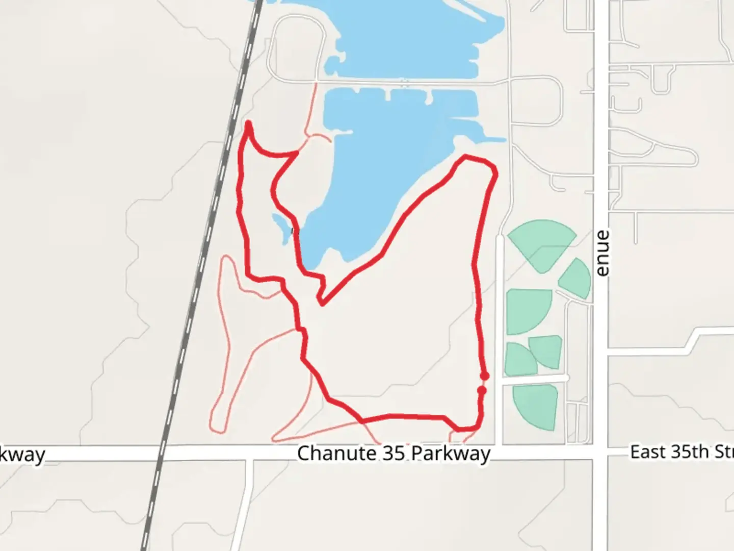 An image depicting the trail Lakeview Loop Trail and its surrounding area.