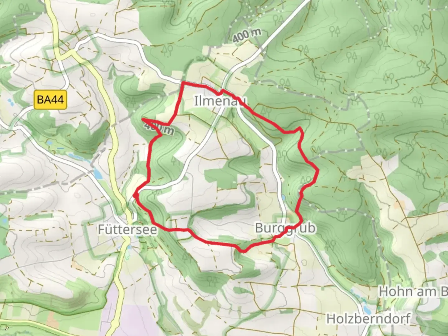 An image depicting the trail Rundwanderweg Waldohreule and its surrounding area.