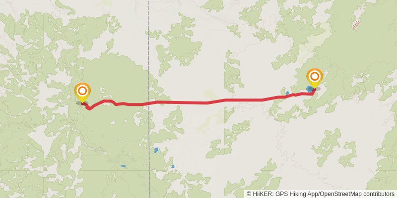 Howard Eaton to Idaho Border via CDT stage 2 Map
