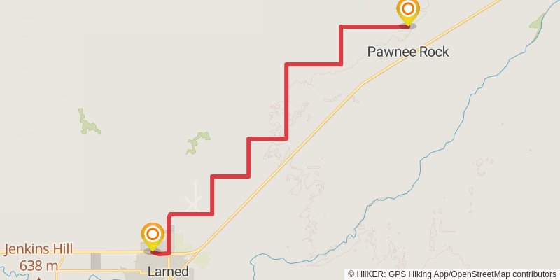 American Discovery Trail - Kansas stage 26 Map