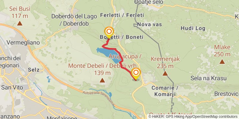 Alpe - Adria Trail alt 10 Map