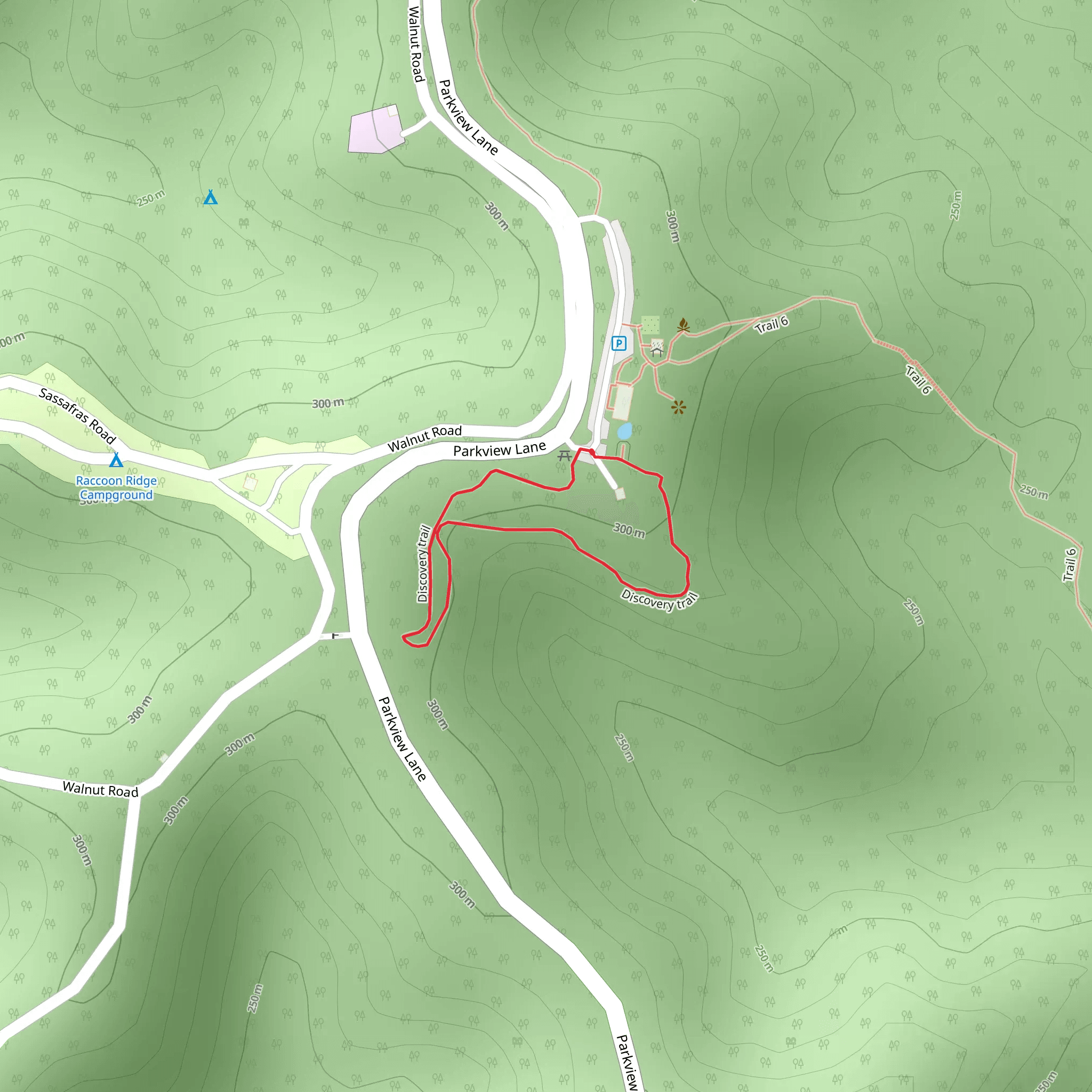Discovery Loop Trail from Parkview Lane mobile static map