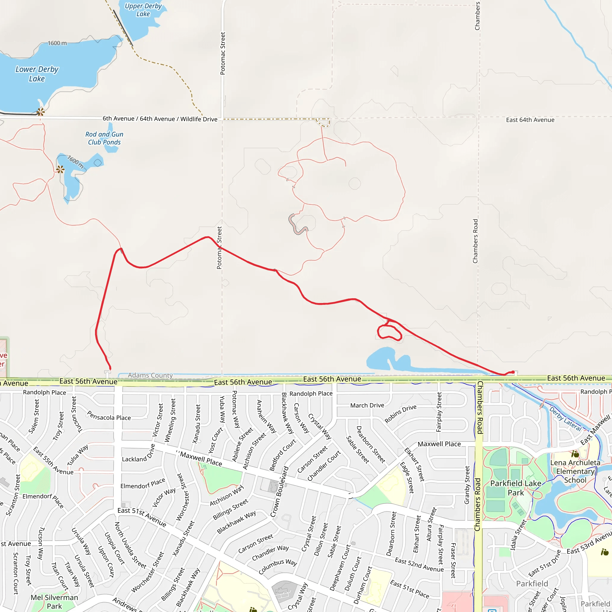 Rocky Mountain Greenway and Highline Loop Trail mobile static map