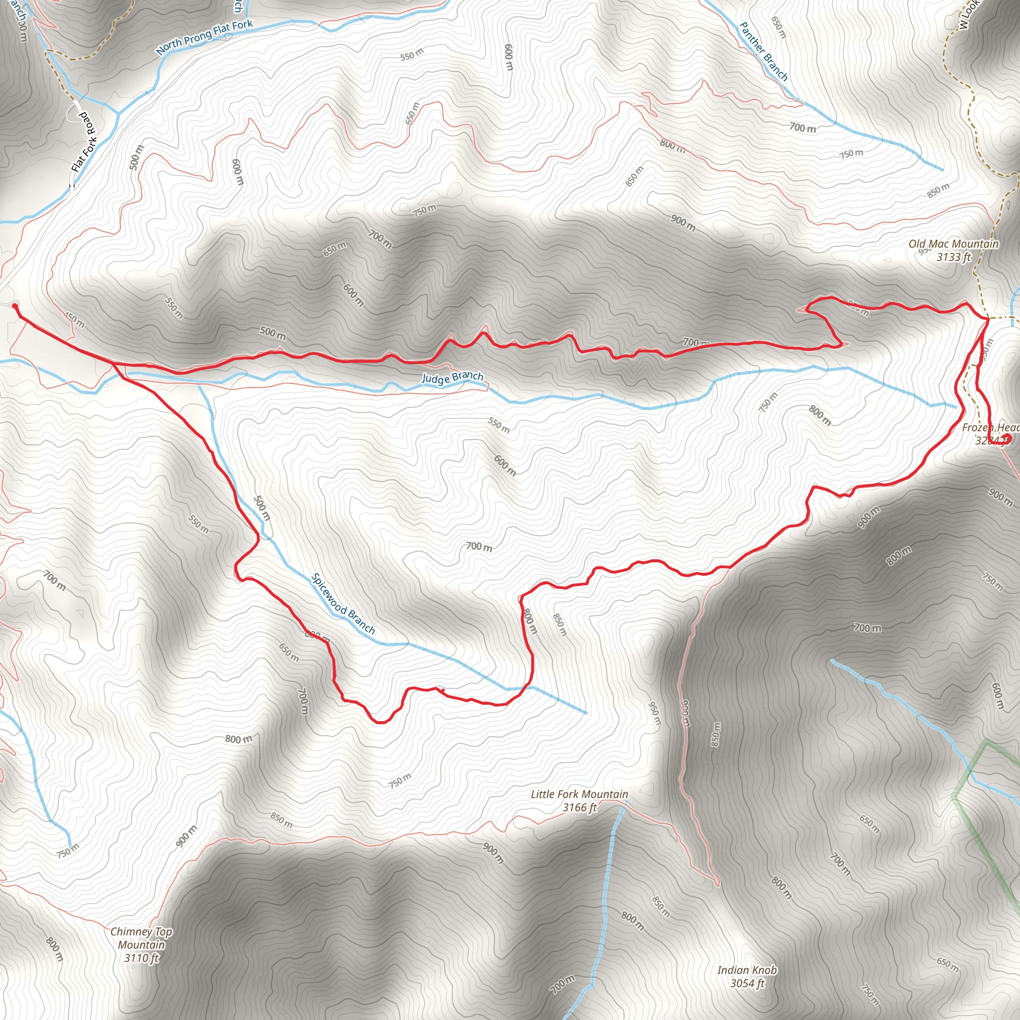 South Old Mac Trail and Spicewood Trail Loop mobile static map