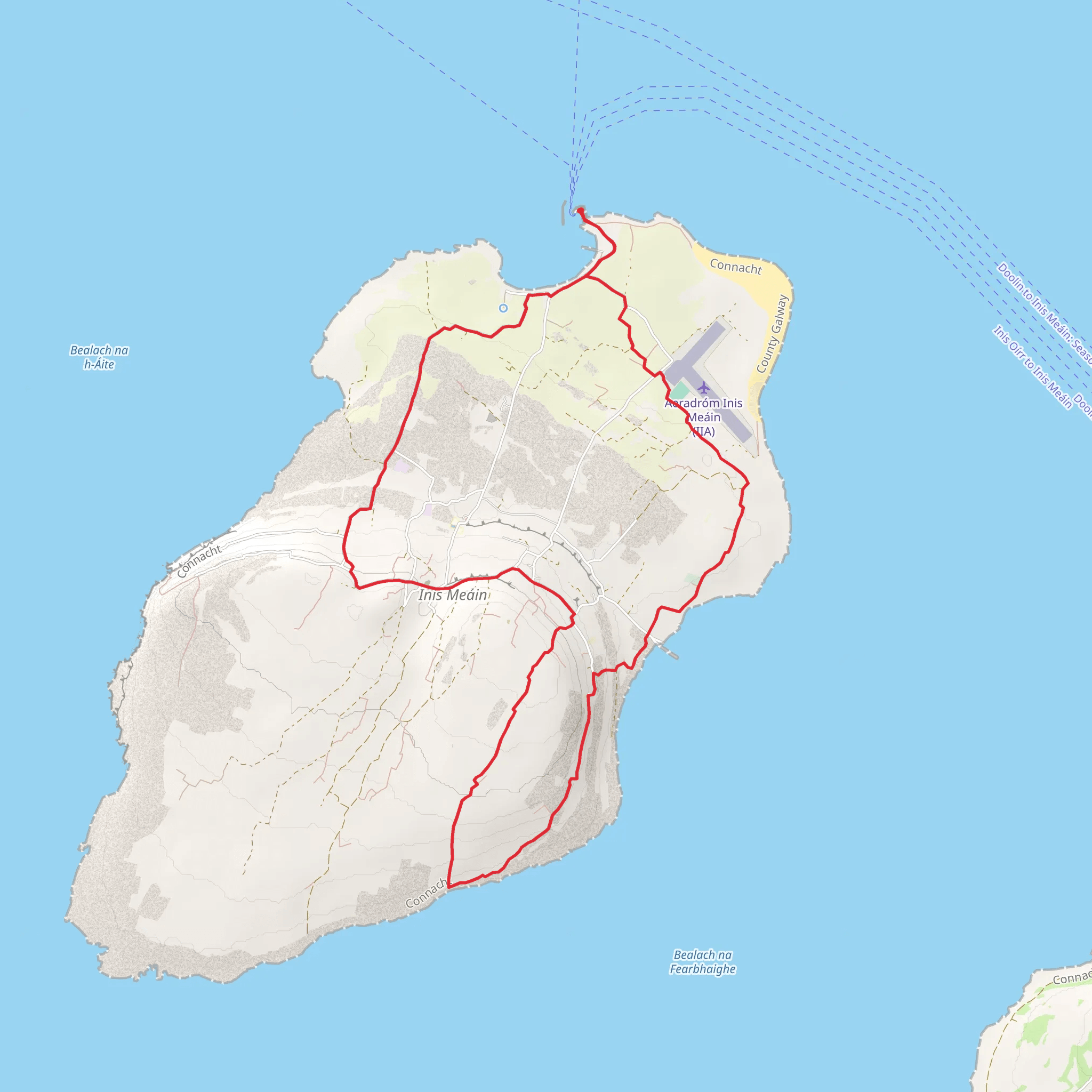 Inis Meain - Lub Dun Fearbhai mobile static map