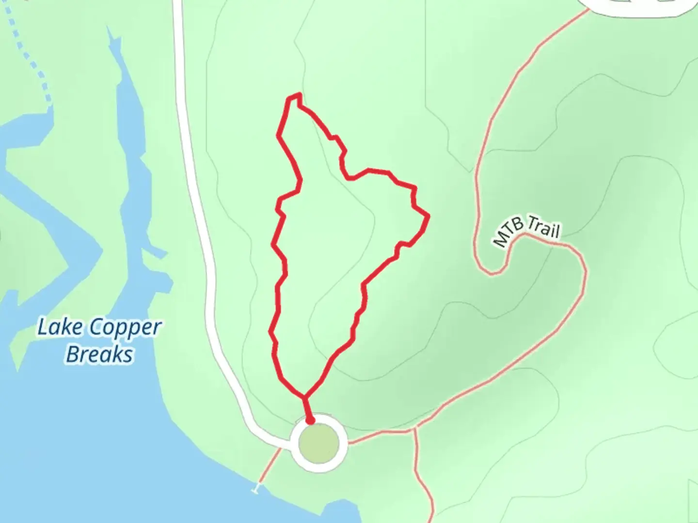 An image depicting the trail Juniper Ridge Nature Loop Trail and its surrounding area.