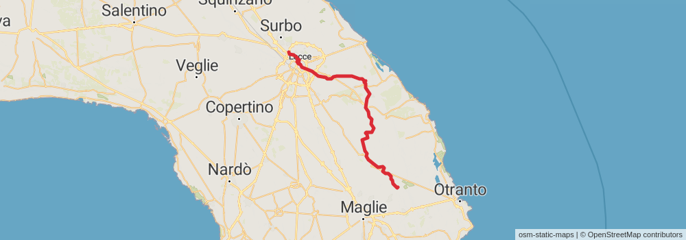 Sentiero Italia - Puglia Section stage 32 Map