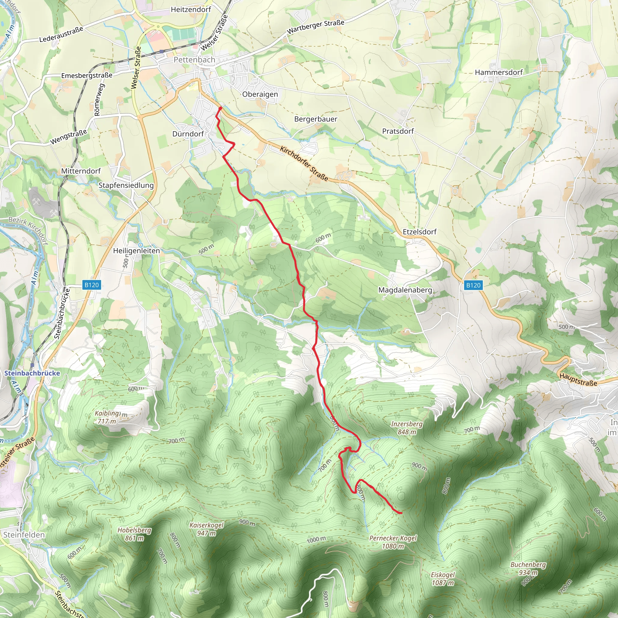 Pernecker Kogel mobile static map