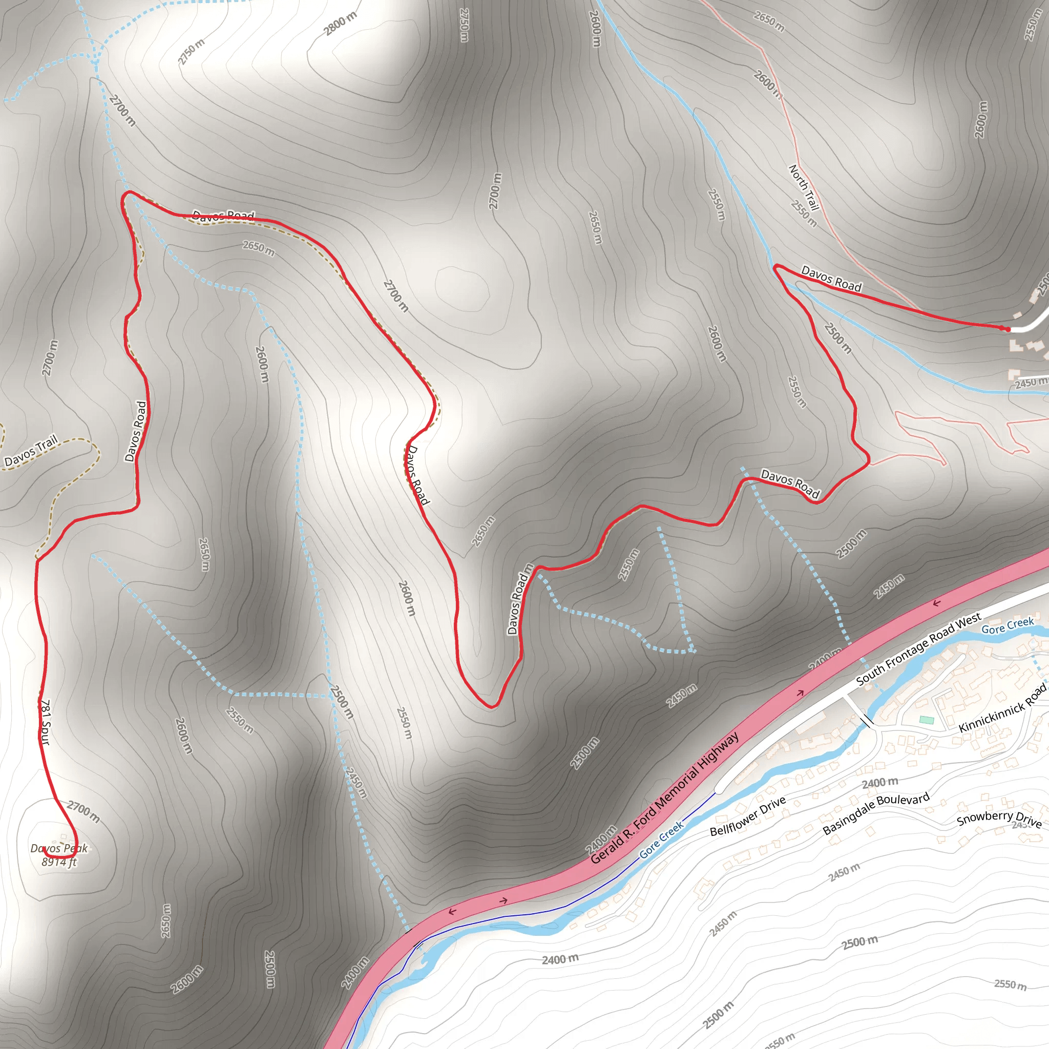 Davos Trail mobile static map