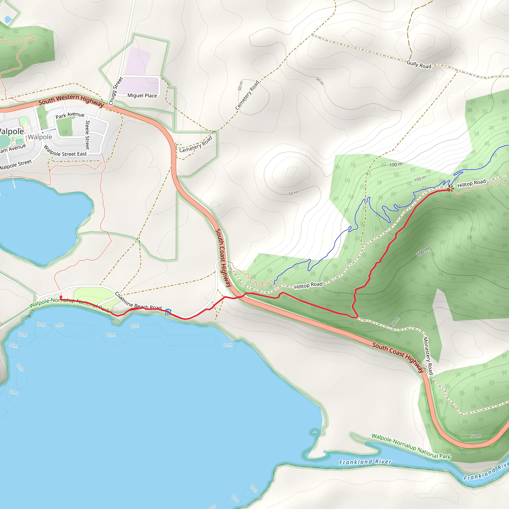 Delaney Trail mobile static map