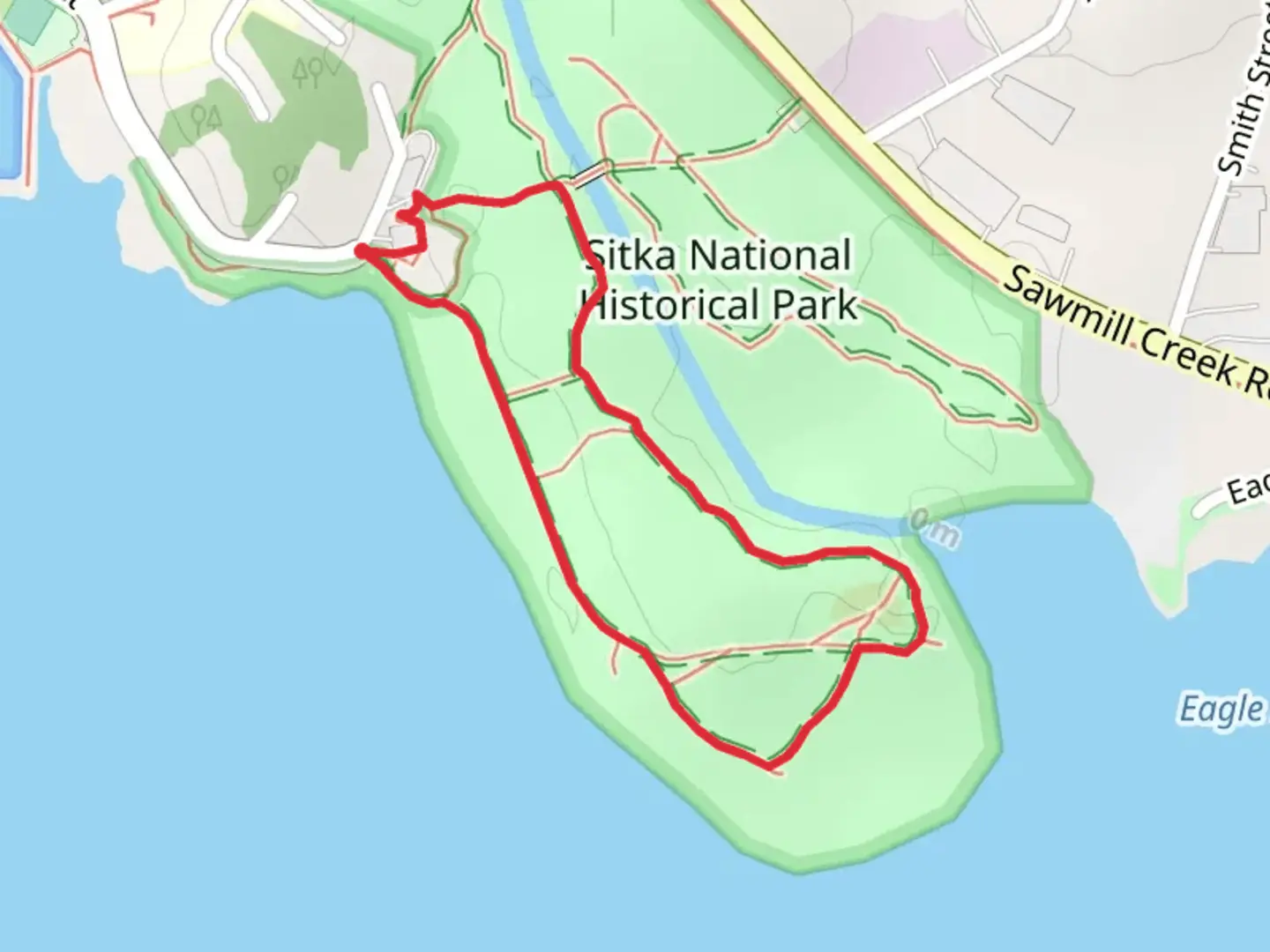 An image depicting the trail Totem Park Trail and its surrounding area.