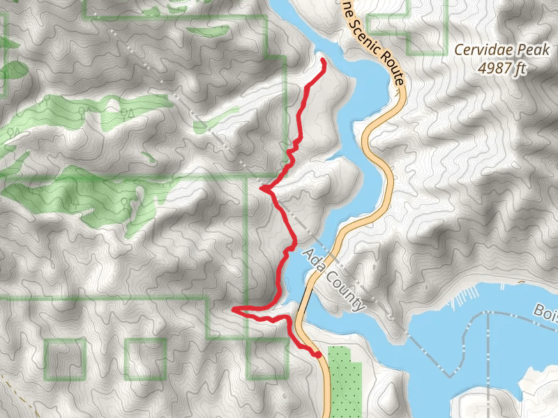 Walk along Mores Creek Shore - East Highway 21