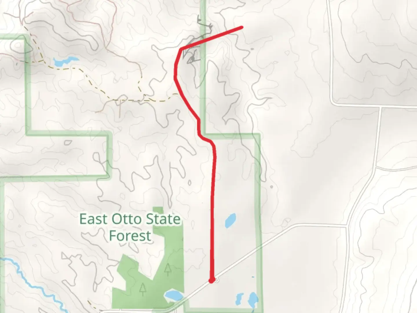 An image depicting the trail Utley Creek and its surrounding area.