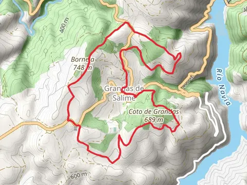 Route of the surroundings of Grandas