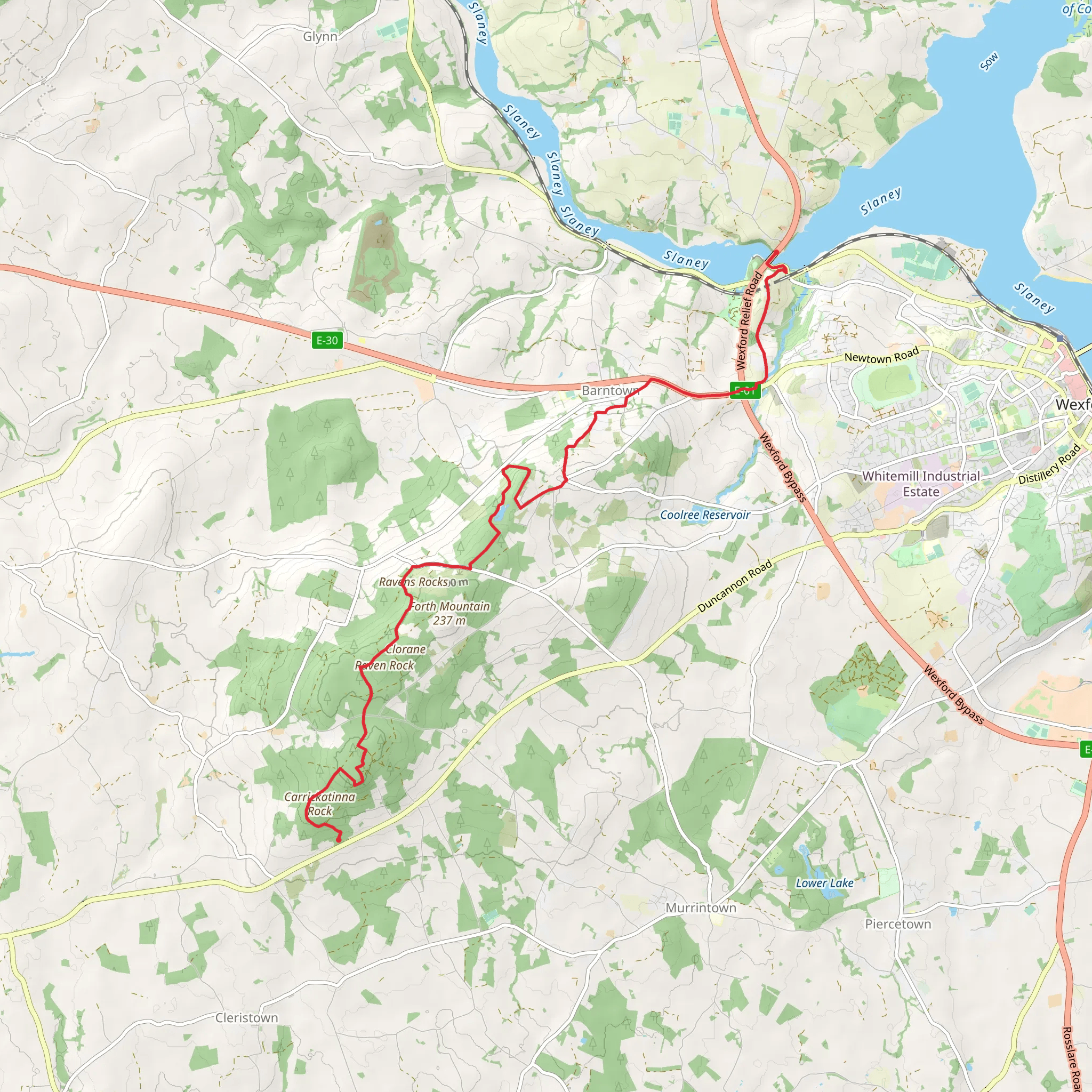 Three Rocks Trail mobile static map