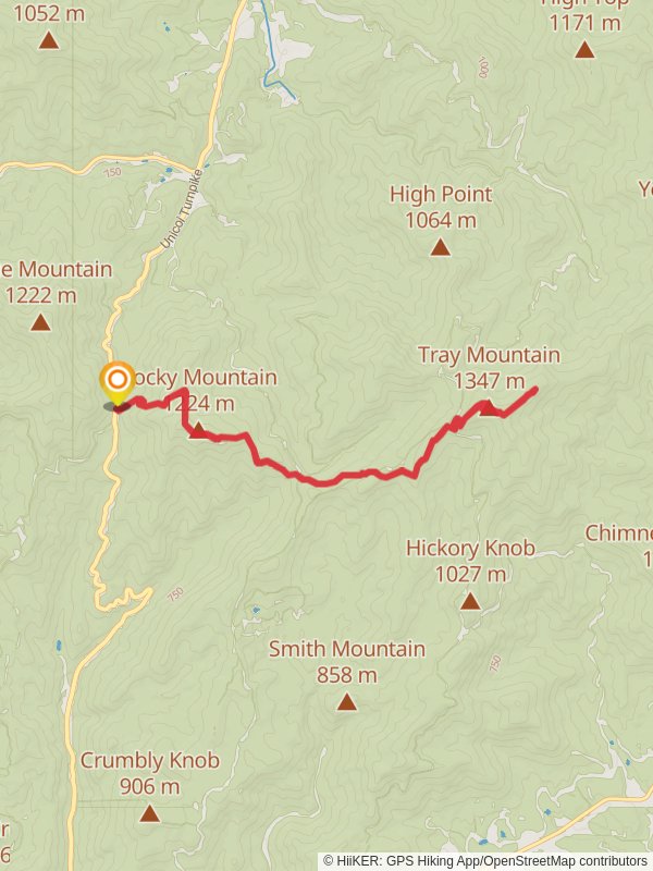 Tray Mountain Shelter Trail
