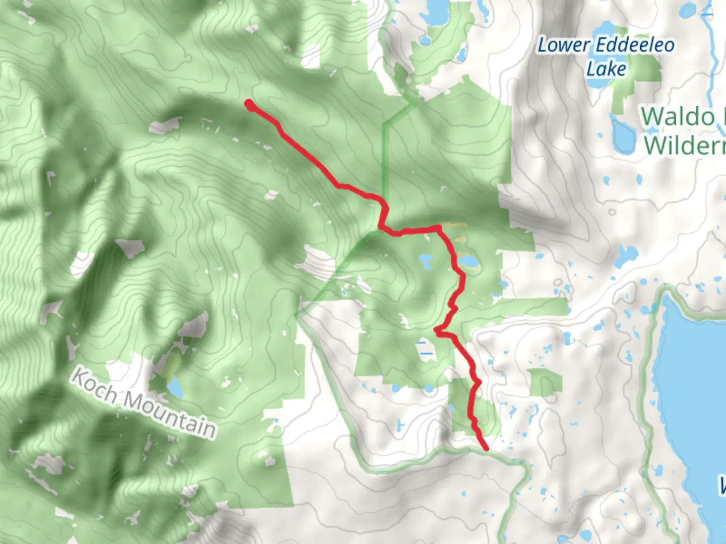 An image depicting the trail Salmon Lakes Trail in Cupit Mary Meadows and its surrounding area.