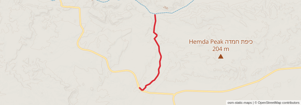 Israel National Trail stage 49 Map