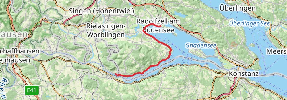Bodensee-Rundwanderweg stage 12 Map